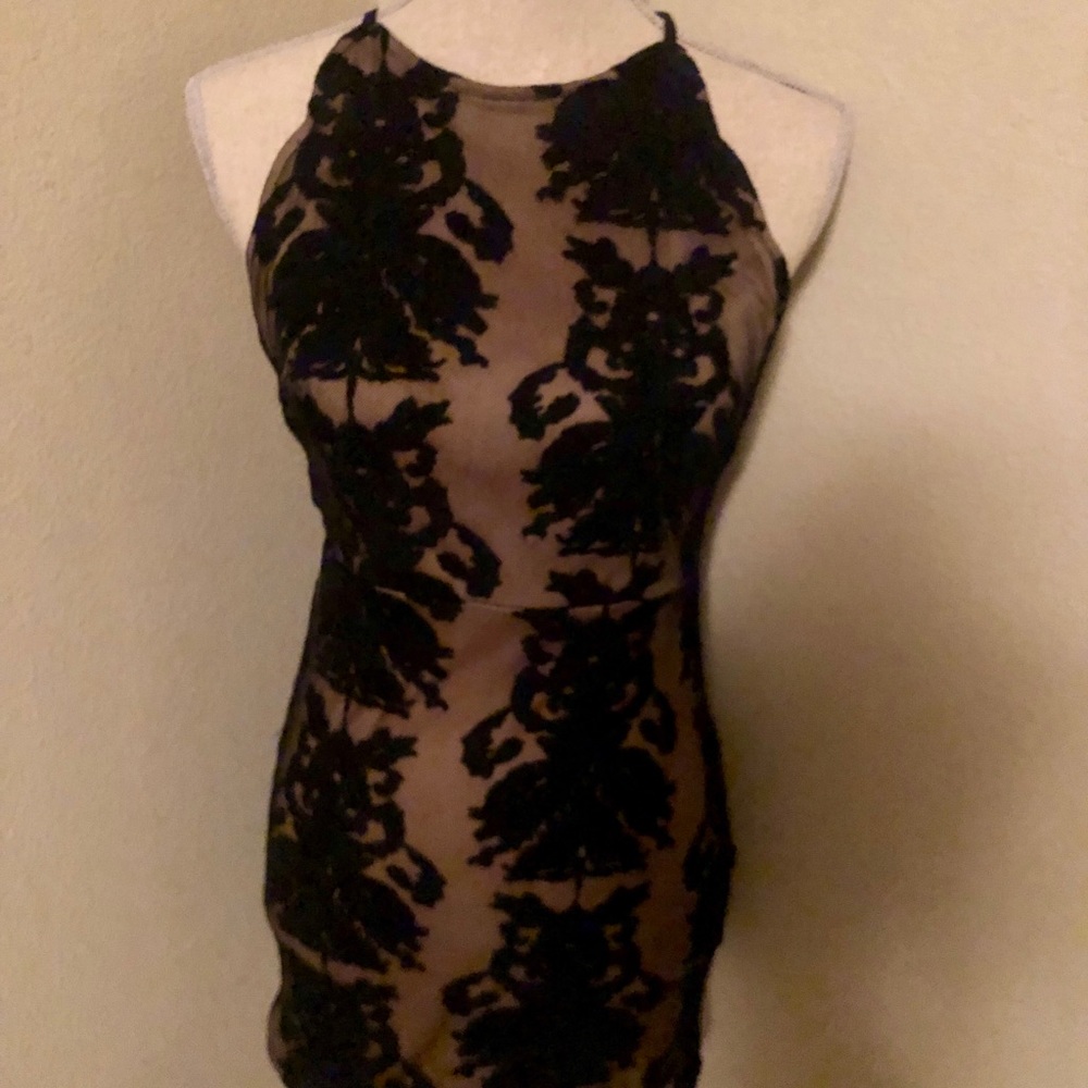 ANGL Black Lace dress